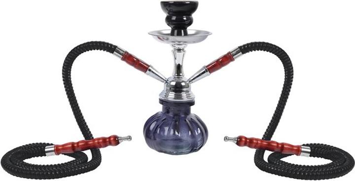 Moosmayr Shisha Fortuna noir 25cm 2 connecteurs (25 cm)
