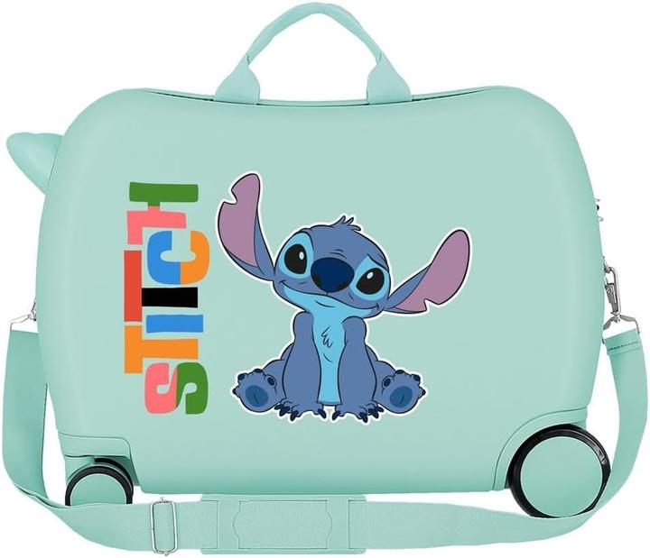 Produktbild Disney Aloha Stitch Kinderkoffer mit zweiseitigem Zahlenschloss und Trolleyfunktion (34 l)