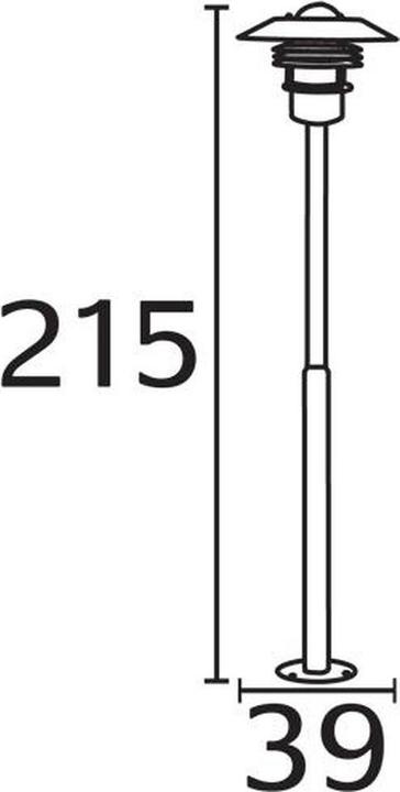 Produktbild Nordlux Vejers, Standleuchte 2M, Verzinkt (E27, IP54)