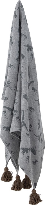 Actual product image Bloomingville Bongo Throw, Blue, Recycled Cotton (160 x 130 cm)