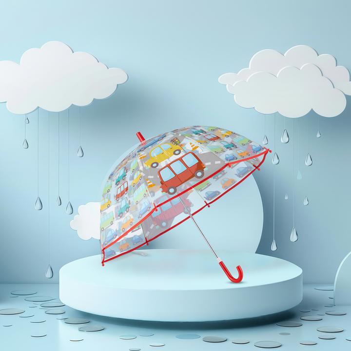 Produktbild Relaxdays Kinder Regenschirm "Autos"