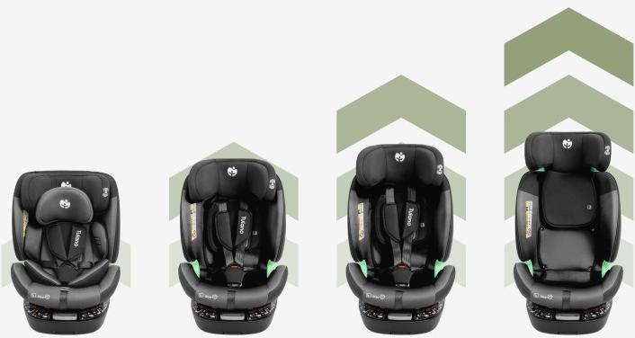 Productafbeelding Tulano Loom 35 Schwarz Grau Autositz (Kinderzitje)