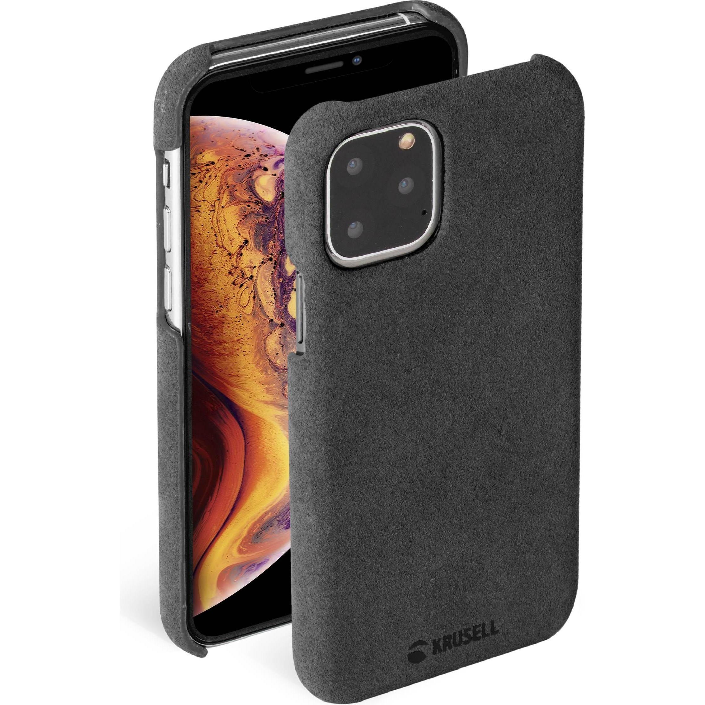 Krusell Broby Cover Apple iPhone 11 Pro Max stone (Apple iPhone 11 Pro Max), Smartphone Hülle, Schwarz
