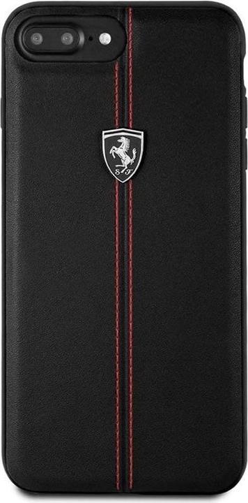 Produktbild Ferrari iPhone 7 Plus / 8 Plus – Scuderia Leder Case, Schwarz (Apple iPhone 6s Plus, Apple iPhone 6 Plus, Apple iPhone 7 Plus, Apple iPhone 8 Plus)