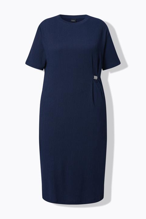 Produktbild Ulla Popken Midikleid, Struktur, Rundhals, Oversized, Halbarm (58, 60)