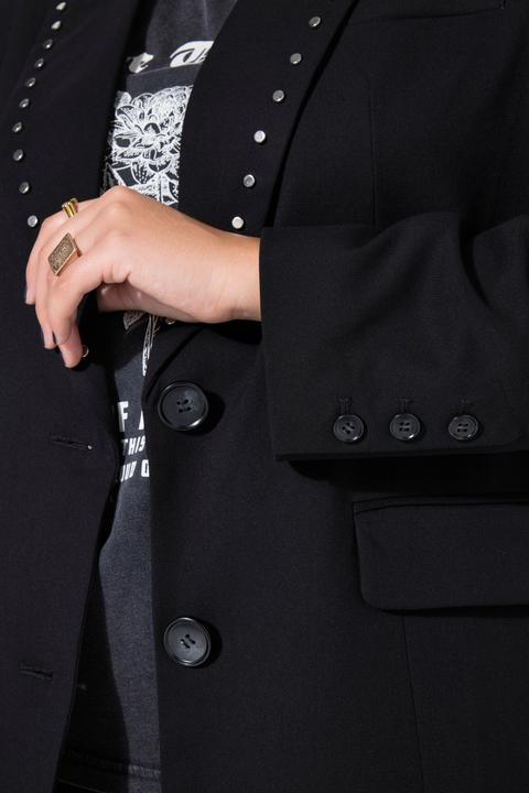 Actual product image Studio Untold Blazer, oversized, decorative rivets on lapel collar (46)