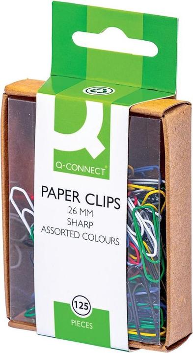 Actual product image Q-Connect Paperclips 26 mm 125 pieces (125x)