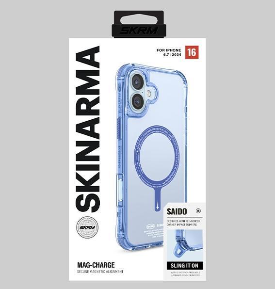 Image du produit Skinarma case Saido iPhone 16 Plus 6.7" Magnetic Charging blue (Apple iPhone 16 Plus)