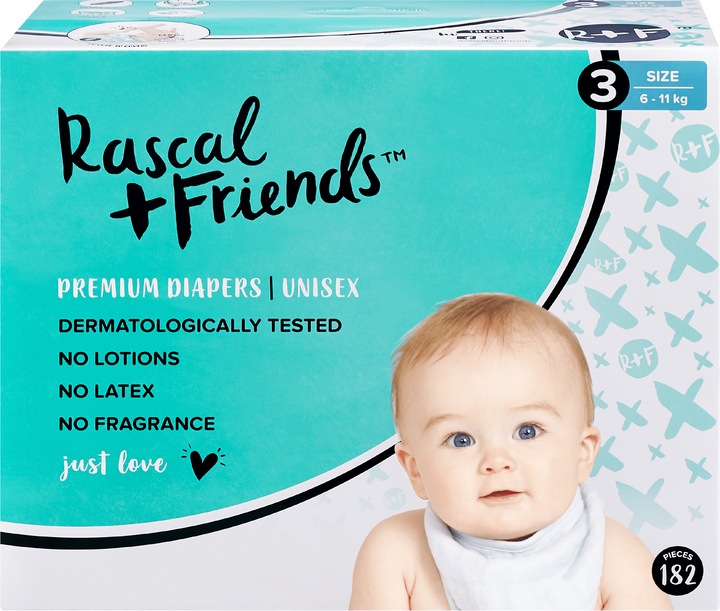Produktbild Rascal+Friends Premium (Gr. 3, Monatsbox, 182 Stück)