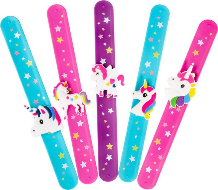 Immagine prodotto LG-Imports Braccialetto a scatto stelle unicorno (22.50 cm, Silicone)