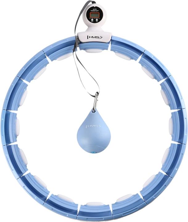Image du produit HMS Hula Hop HHM15 avec aimant et poids bleu + compteur (44 cm, 2800 g)
