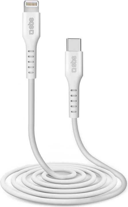 Image du produit SBS Câble de données et de charge Lightning - Type C Longueur 2 mètres (2 m, USB 3.2)