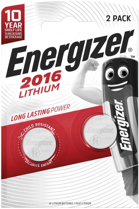 Immagine prodotto Energizer CR2016 Litio (2 pz., CR2016, 100 mAh)