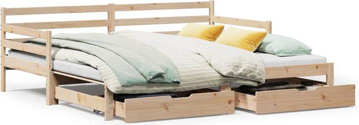 vidaXL Lit de jour Extensible avec tiroirs