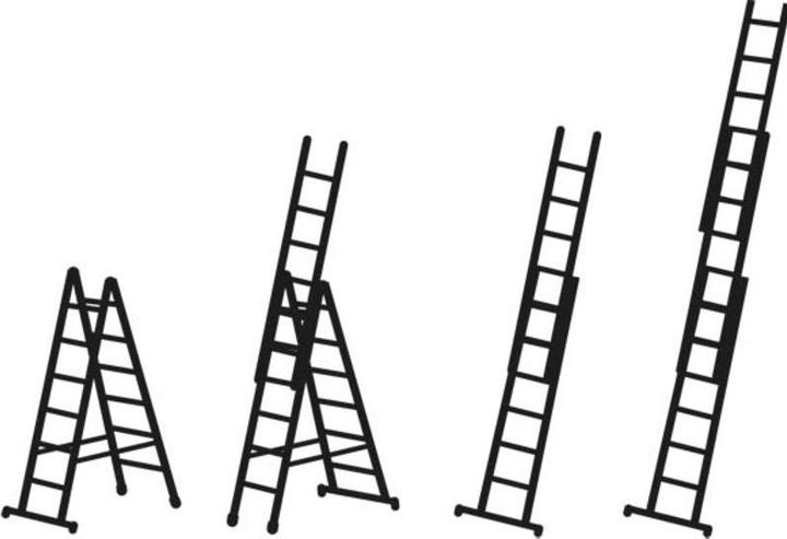 Actual product image Zarges Skymaster Plus X LM multipurpose ladder 3 x 12 steps (Multi-purpose ladder, 610 cm)