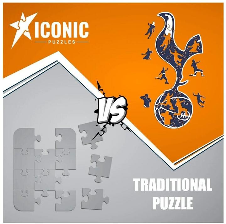 Immagine prodotto Iconic Tottenham Hotspur FC - Logo - Puzzle in Legno Taglia S (150 Pezzi) (150 pezzi)