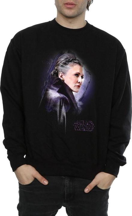 Actual product image Star Wars Mens The Last Jedi Leia Brushed Sweatshirt (S)