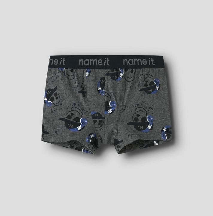 Produktbild Name it Nkmboxer 3p Dark Grey Mel Skull Noos (134, 140, 3er Pack)
