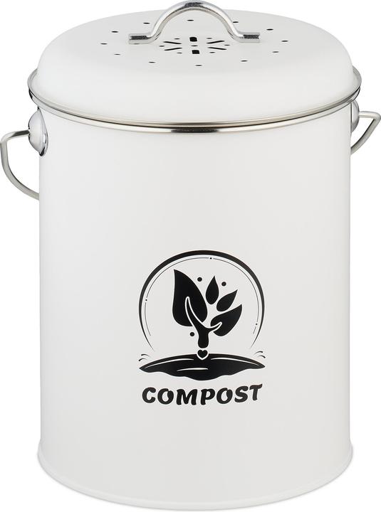 Produktbild Relaxdays Komposteimer mit Geruchsfilter 5,5 Liter (5.50 l)