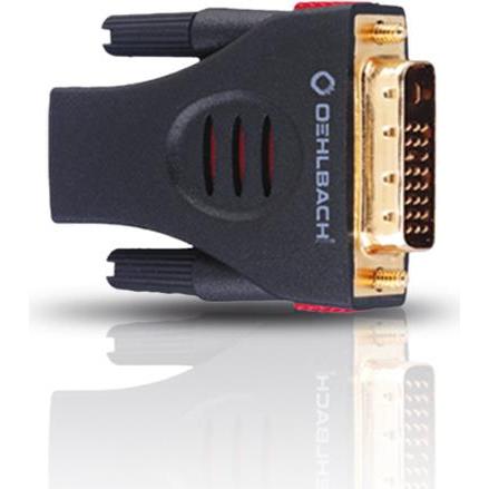 Thumbnail - Oehlbach DVI bis (HDMI, 5 cm), Data + Video Adapter, Schwarz