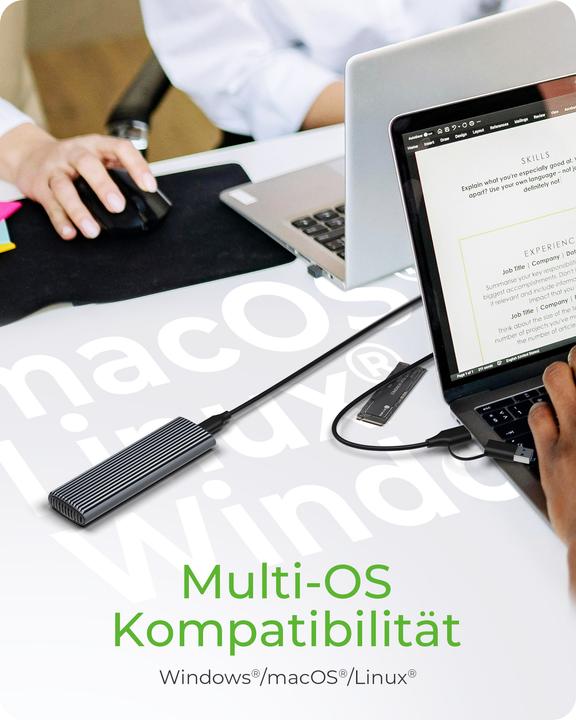 Image du produit Icy Box IB-1808MCT-CU31 (M.2 2230, M.2 2242, M.2 2260, M.2 2280)