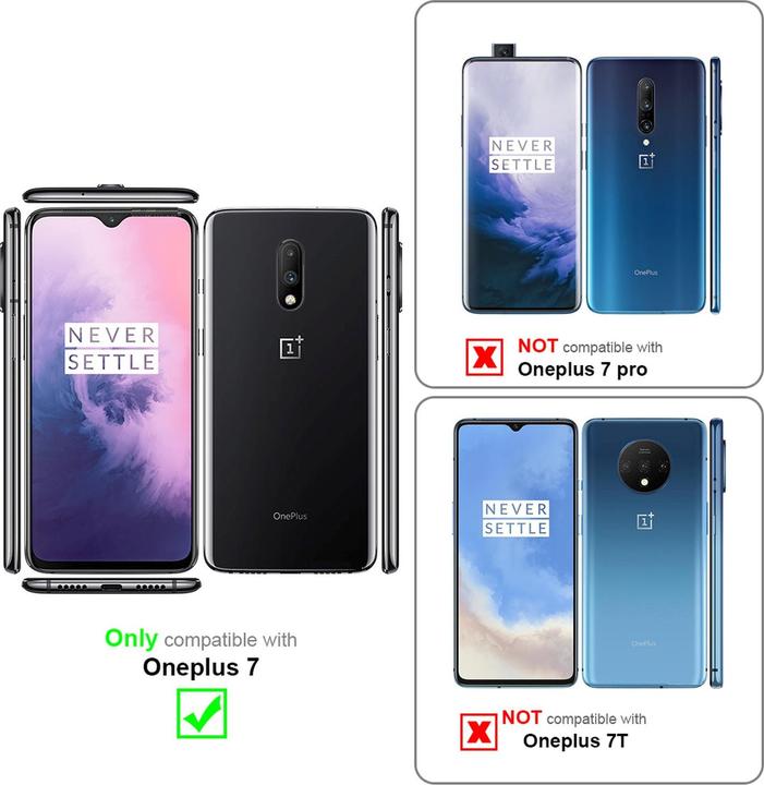 Actual product image Cadorabo Book Jeans Optics Cover (OnePlus 7)