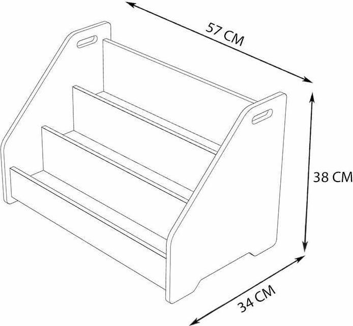 Image du produit Homitis Phoenix Bookshelf (57 x 34 x 38 cm)