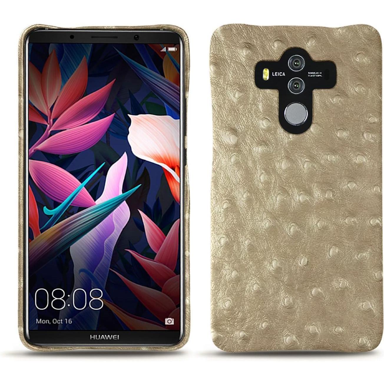 Noreve Lederschutzhülle (Huawei Mate 10 Pro), Smartphone Hülle, Beige