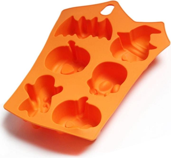 König Design Halloween Schokoladen Silikon Form Backen Silikonform Kürbis Geister Kuchen Neu