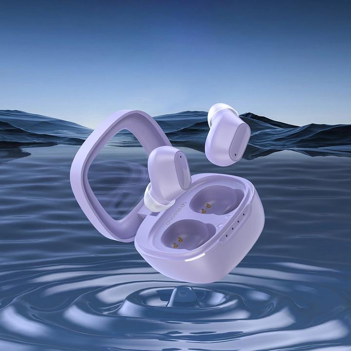 Actual product image Choetech MEMS wireless TWS Bluetooth 5.3 headphones - purple (17 h, Wireless)