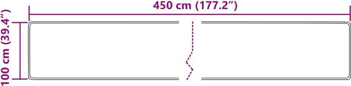 Produktbild vidaXL Läufer Teppich (450 x 100 cm)