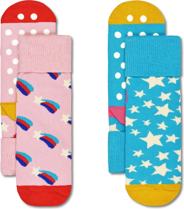 Actual product image Happy Socks Kids Shooting Star Anti-Slip (pack of 2, 24 - 26)