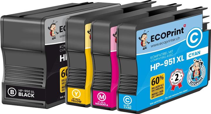 ECOPrint Kompatibel HP 950XL und HP 951XL Pack (CMYK)