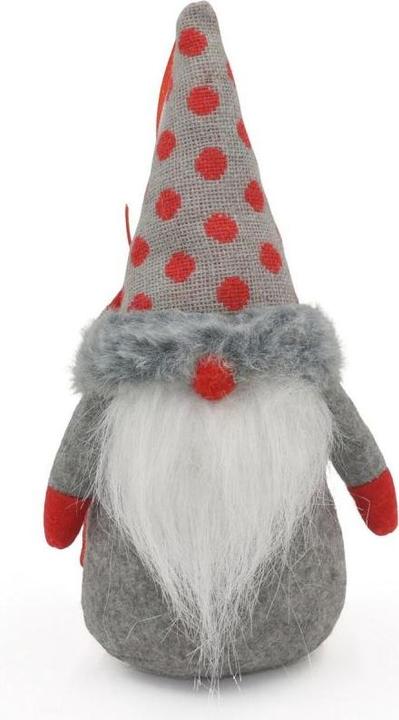 Produktbild Saska Garden Mikołajek Dekoracyjny Z Workiem Na Prezent 20cm Szary