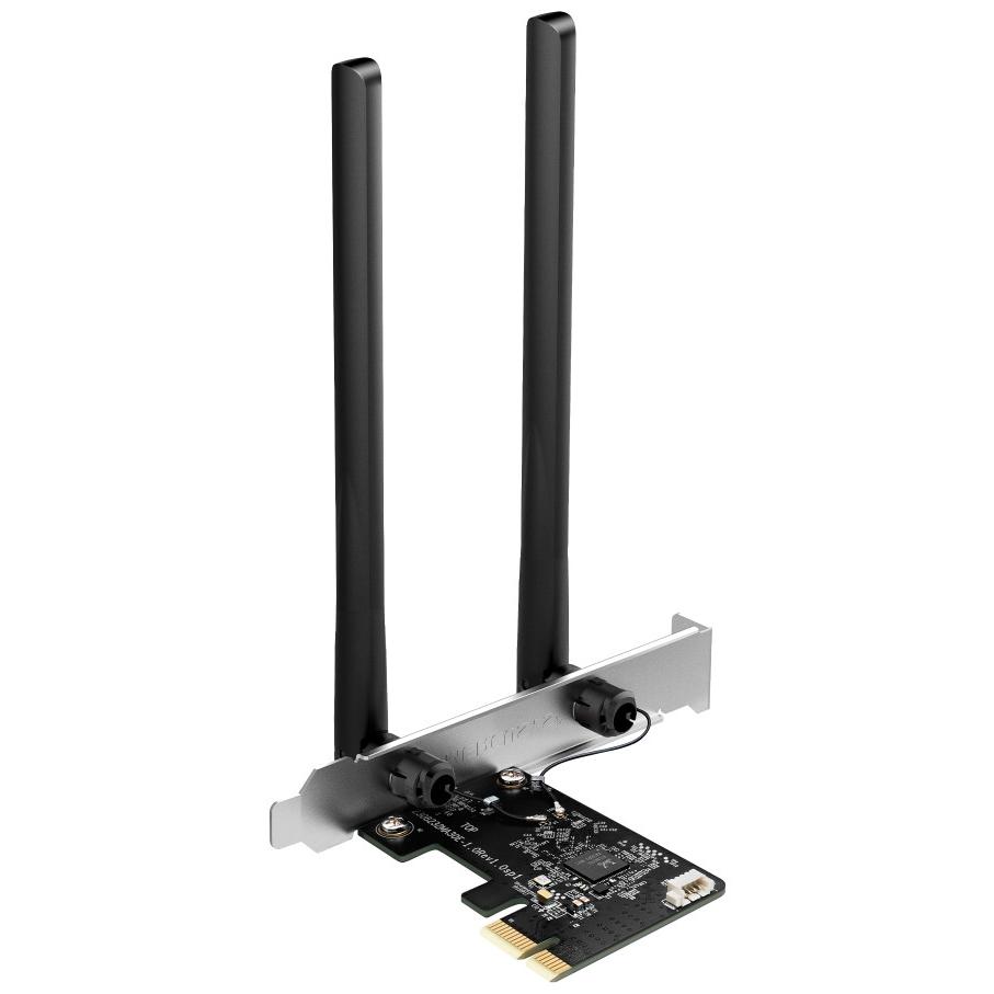 Mercusys MA30E AC1200 Dual-Band WiFi BT PCIe (Mini PCI Express), Scheda di rete, Nero