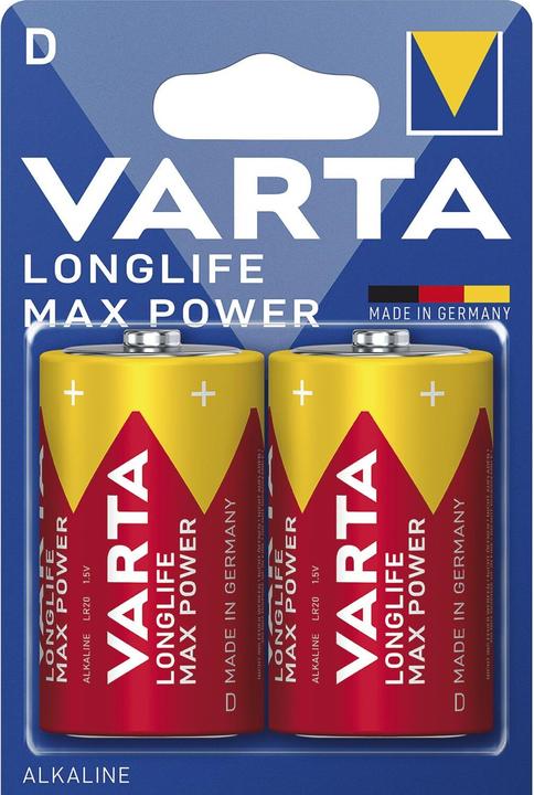 Image du produit Varta Longlife Max Power (2 pcs, D, 17000 mAh)