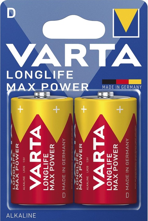 Image du produit Varta Longlife Max Power (2 pcs, D, 17000 mAh)