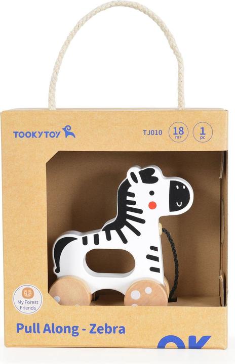 Actual product image Tooky Toy Jouet à tirer Animal en bois