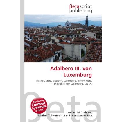 Adalbero III. von Luxemburg, Sachbücher