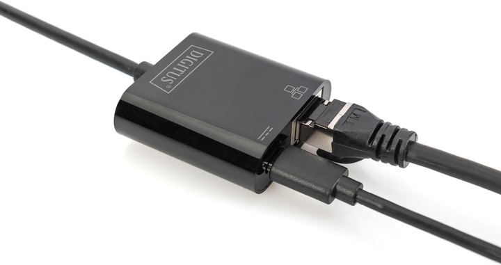 Actual product image Digitus USB Type-C™ Gigabit Ethernet adapter with Power Delivery support (USB-C, RJ45 (1x))
