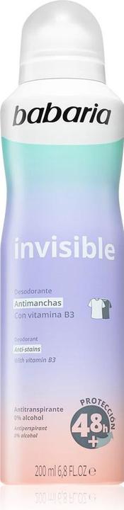 Image du produit Babaria Spray déodorant invisible 200ml (Spray, 200 ml)