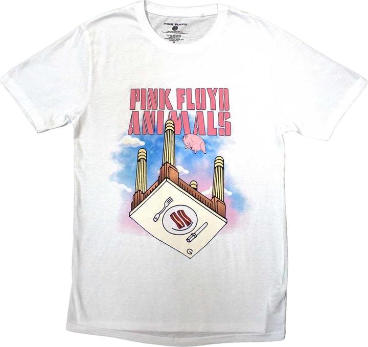 Actual product image Pink Floyd Unisex Adult Animals Bacon Table T-Shirt (S)