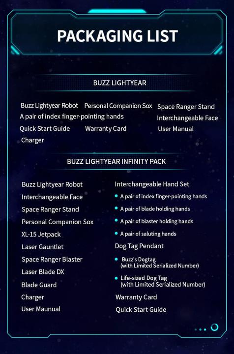 Produktbild Robosen Buzz Lightyear Infinity Pack (Limited Edition)