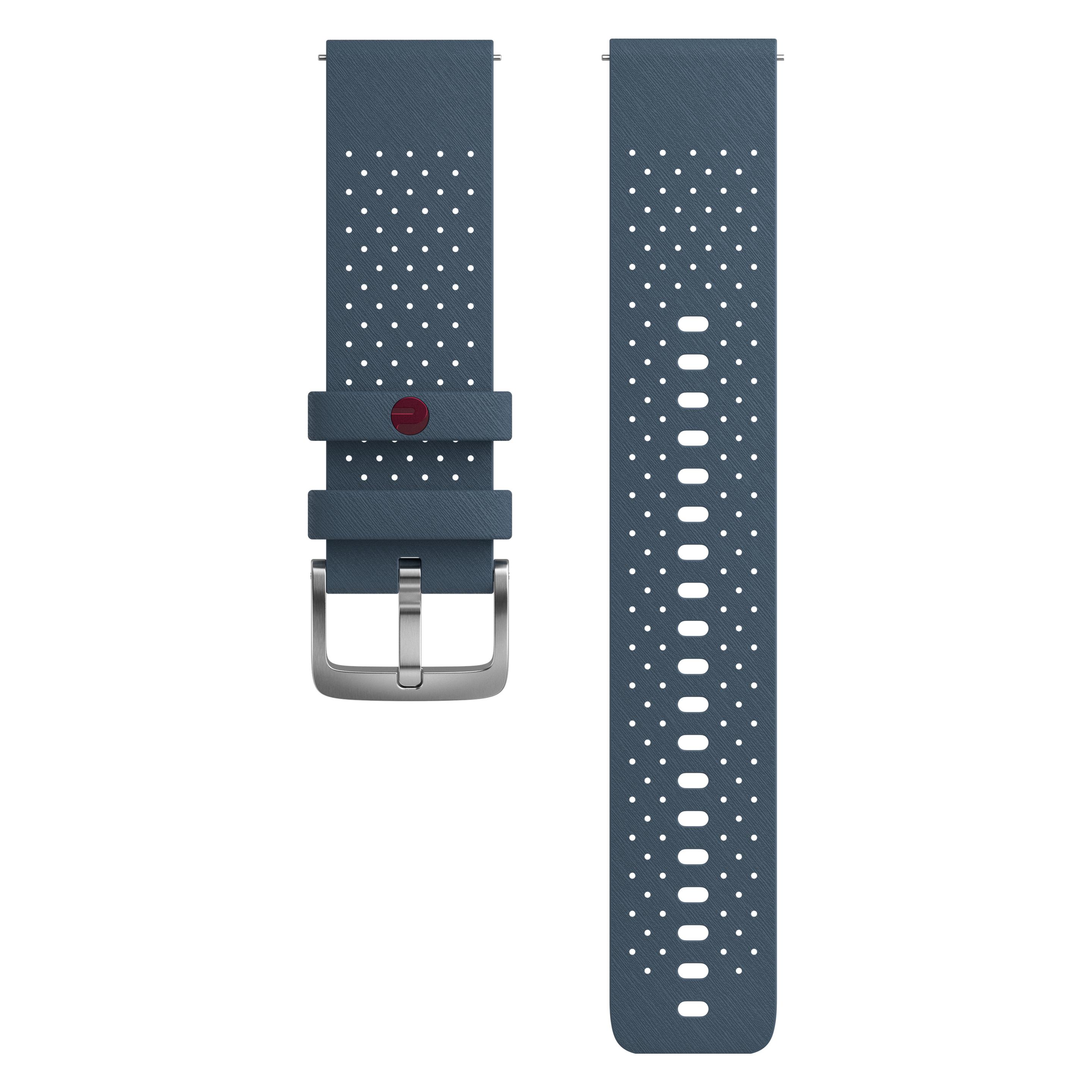 Polar kellarihm S/L, sinine/hall (22 mm, Silicone) (910108908)
