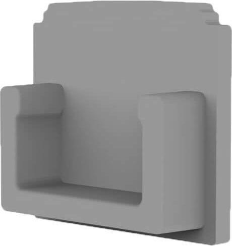 Actual product image Isoled End cap E210 for LED drywall profile termination, 1pc