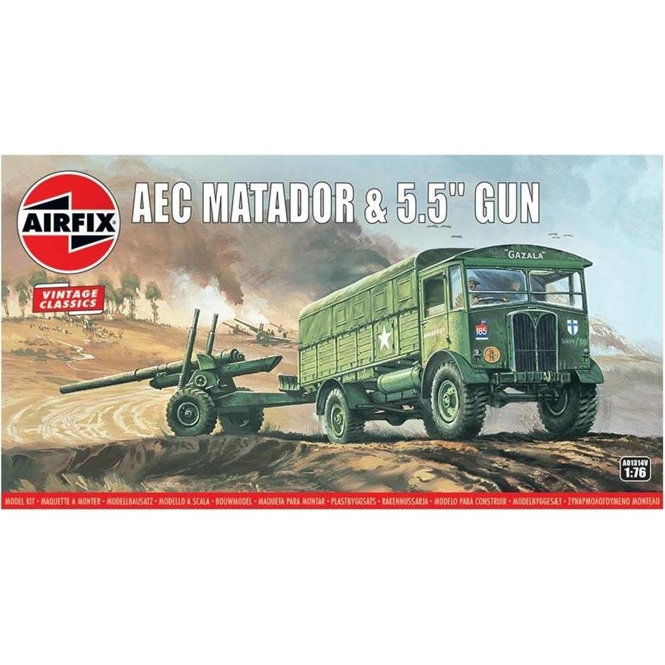 Hornby AEC Matador & 5.5inch Gun