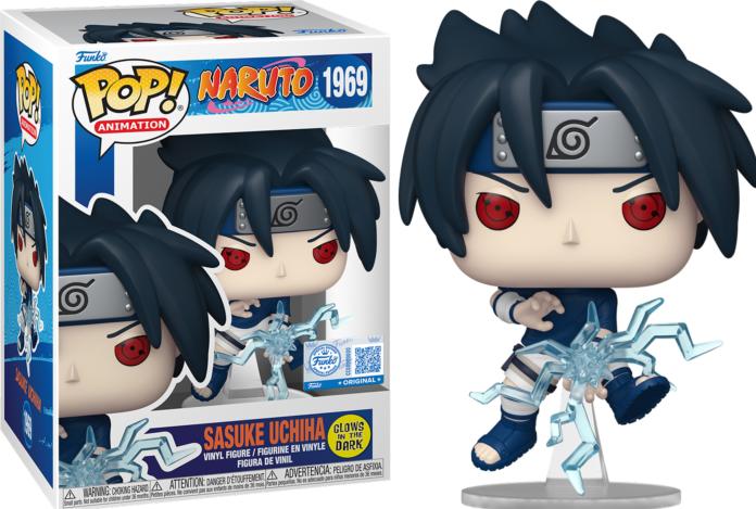 Actual product image Funko POP! Naruto Sasuke Uchiha (Chidori) Exclusive Phosphorescente