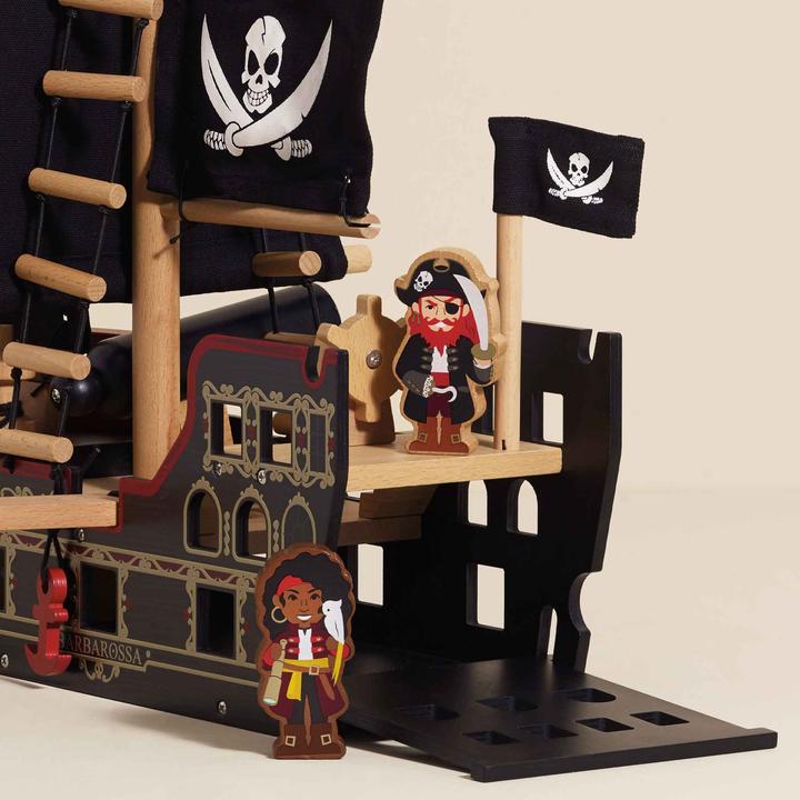 Actual product image Le Toy Van Barbarossa pirate ship