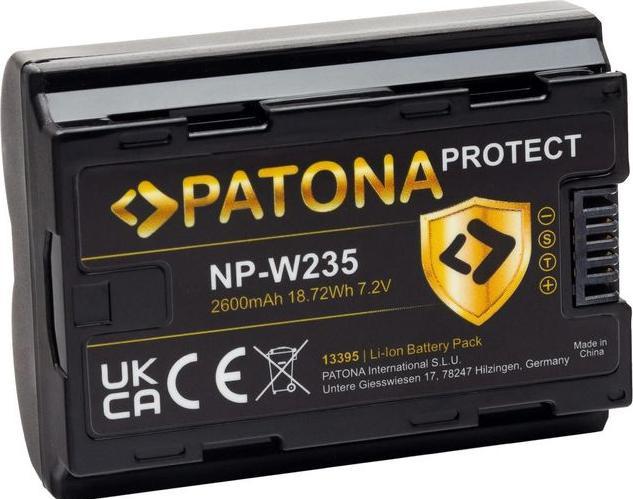 Image du produit Patona Batterie PROTECT pour Fuji FinePix NP-W235 XT-4 XT4 (Batterie de l'appareil photo)