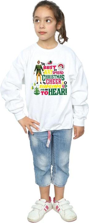 Actual product image Elf Girls Christmas Cheer Sweatshirt (116)